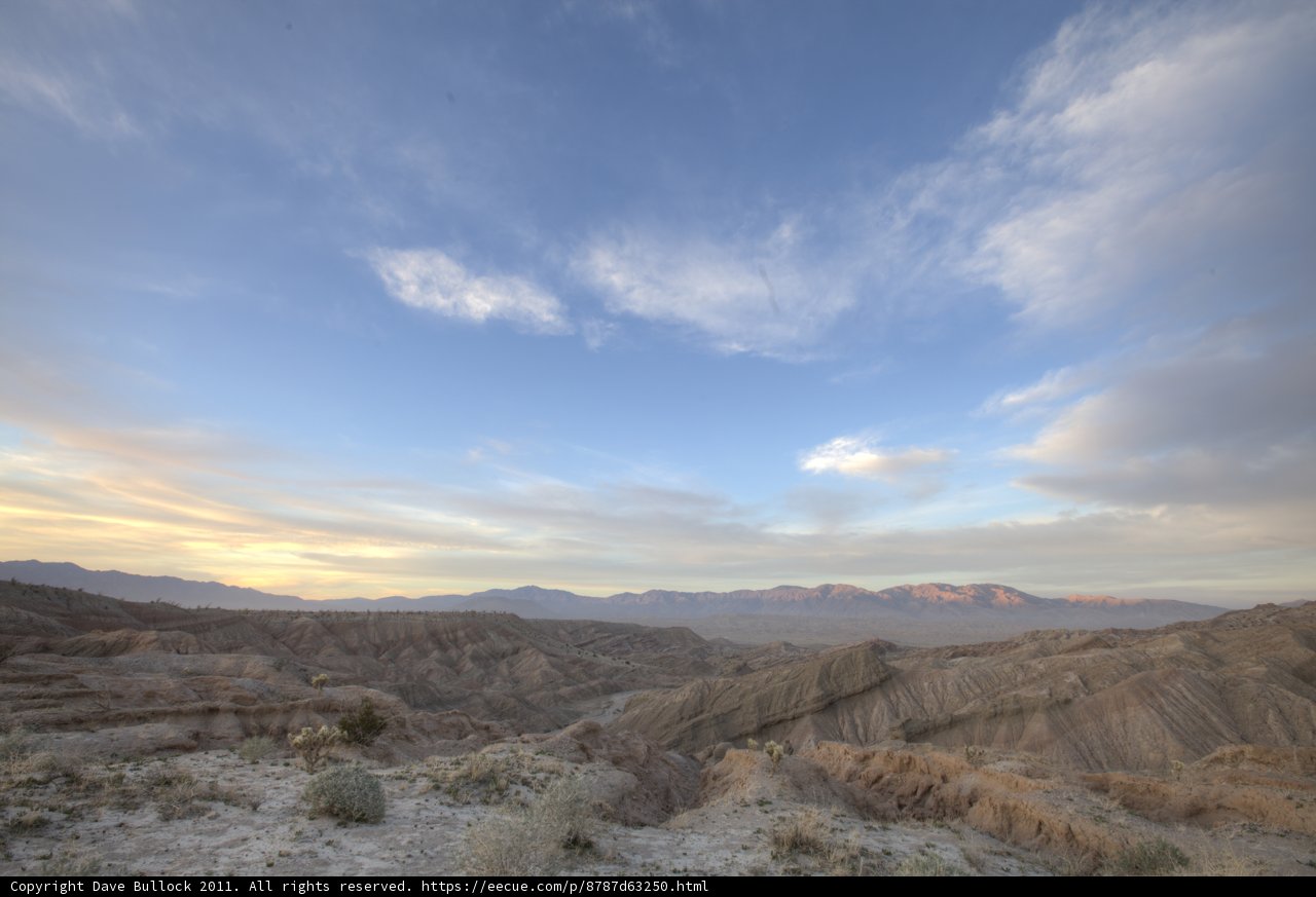 Sunset Over Anza-Borrego Desert