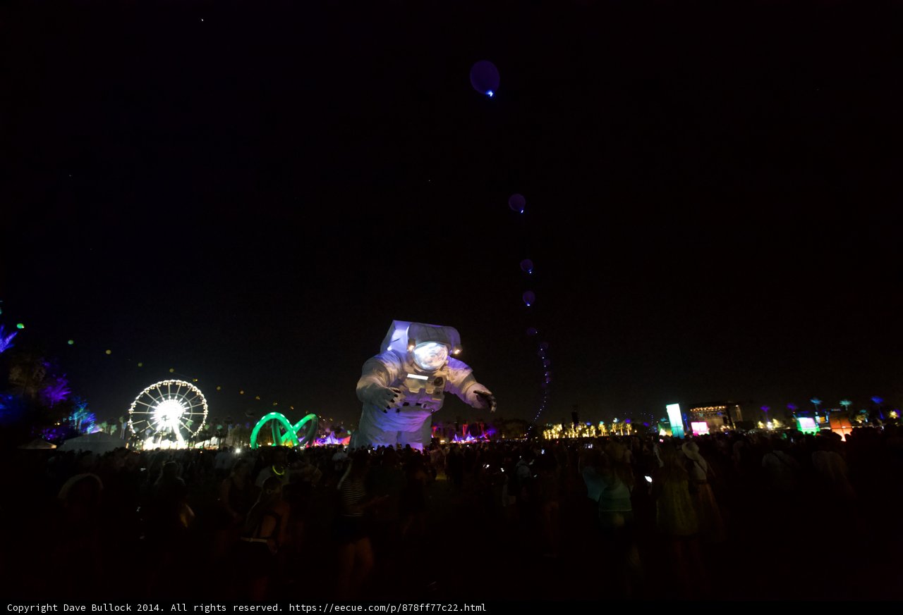 Nighttime Festivities with Giant Balloon