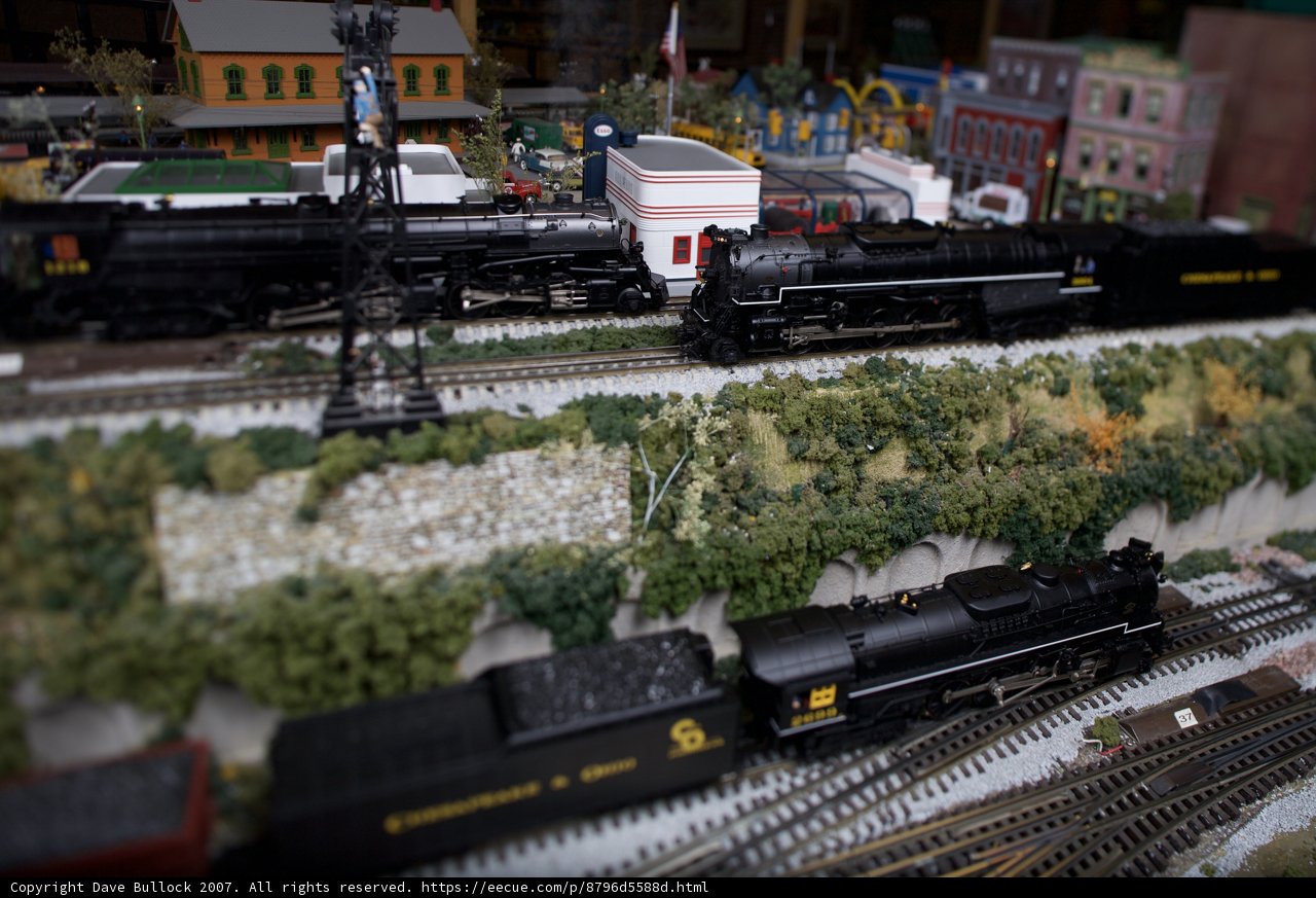 Miniature Train Set in Action