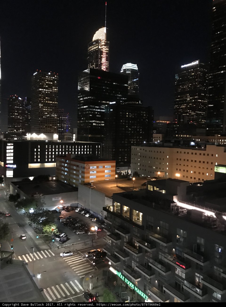 Cityscape of Los Angeles at Night