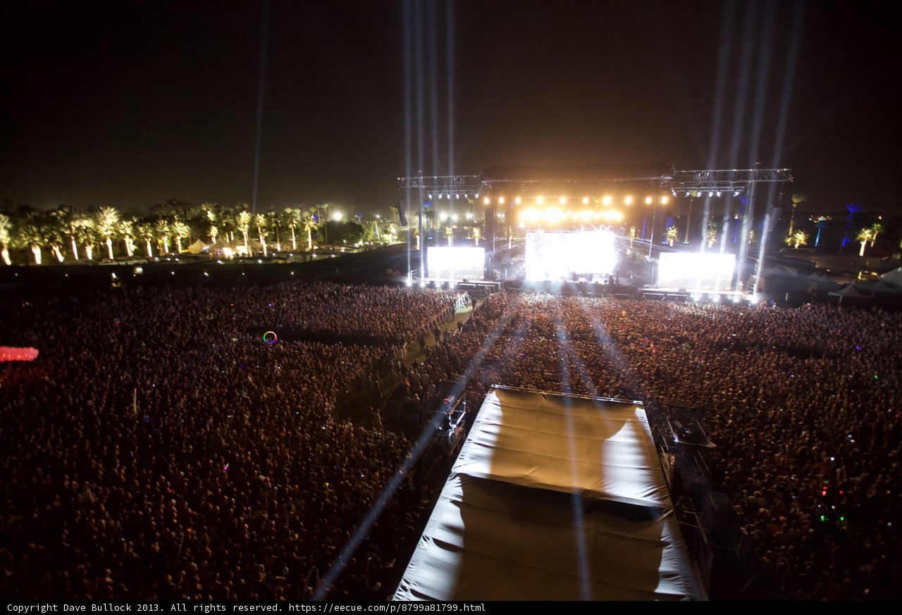 Lights and Crowds at Coachella