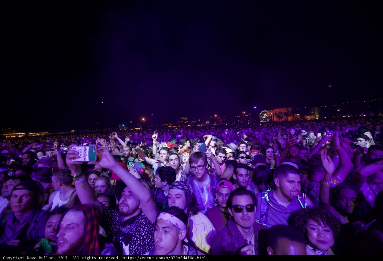 Hands Up for the Coachella Night Sky
