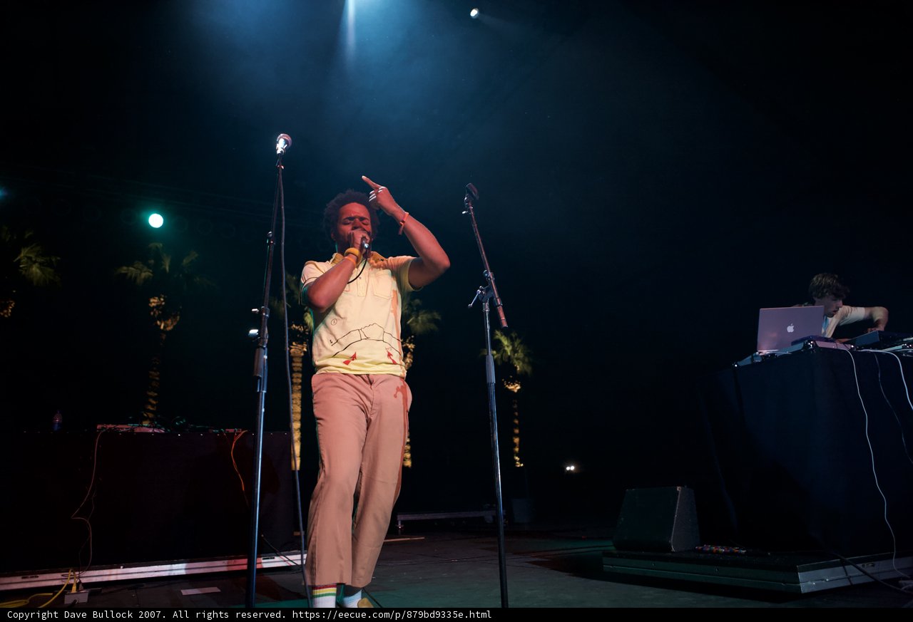 Yellow Shirted Performer Takes the Stage at Coachella