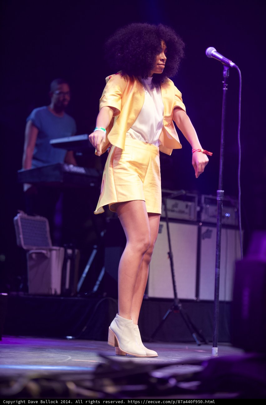 Solange Shines on Stage in Yellow