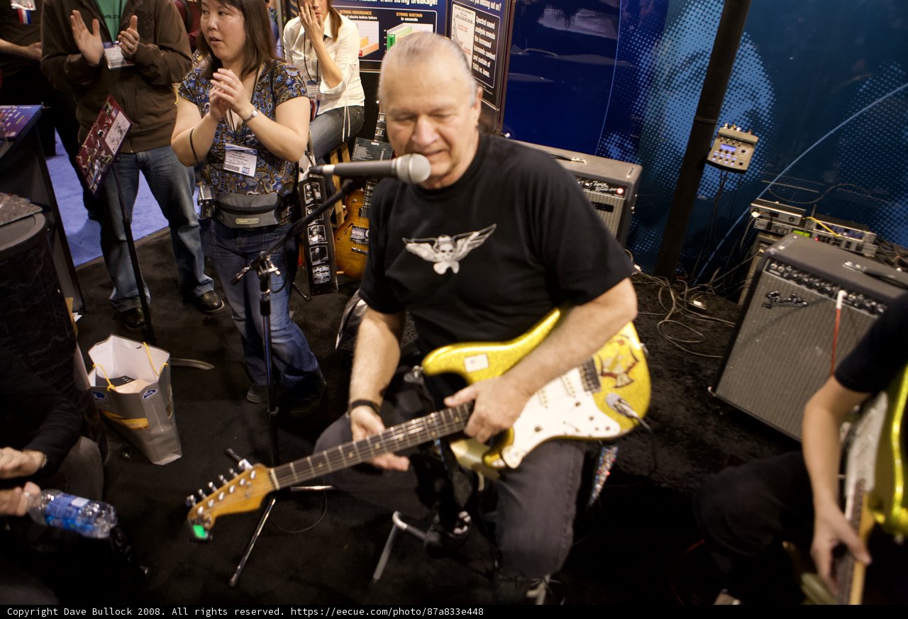 Dick Dale Electrifies the Crowd with His Guitar