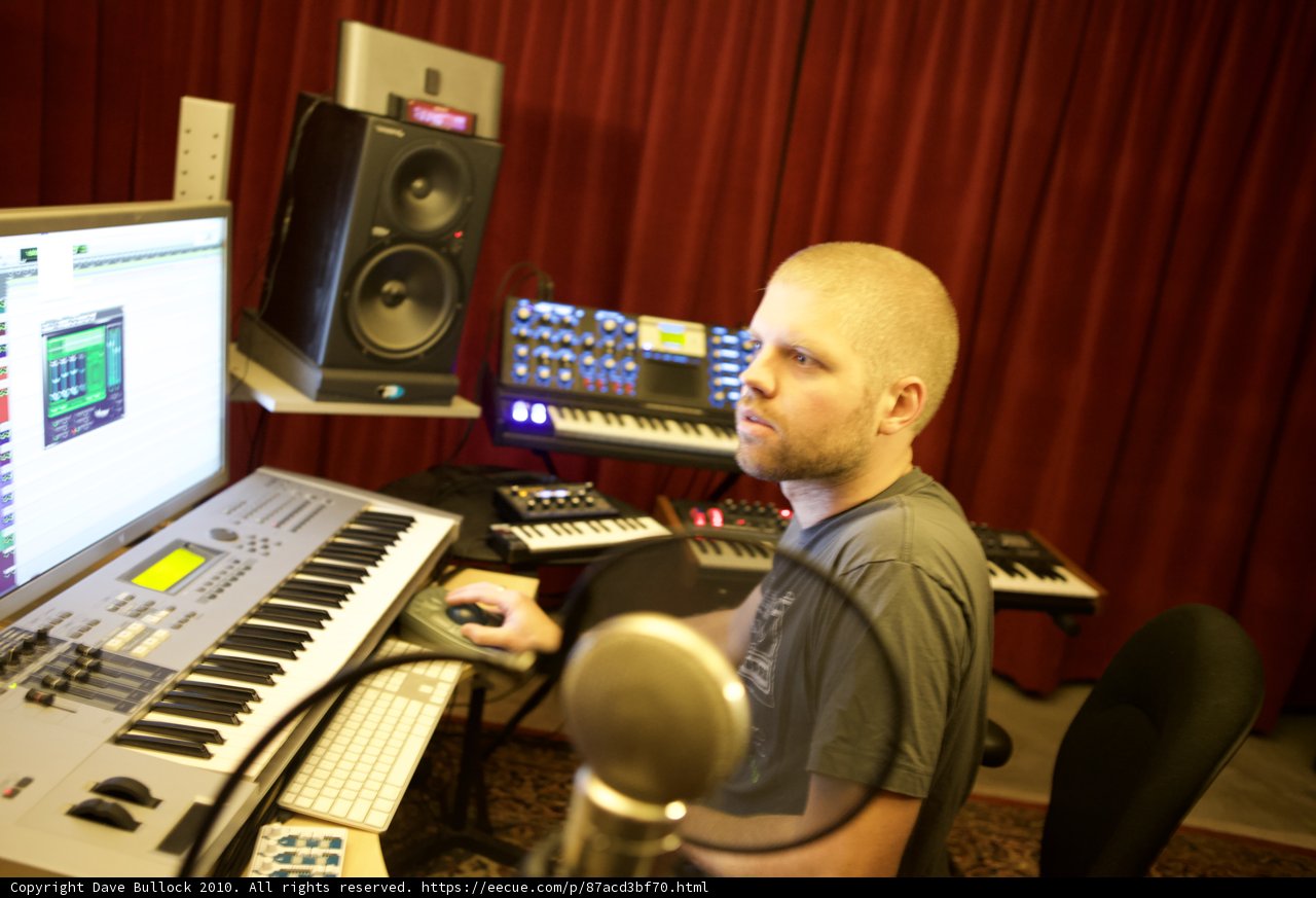 Morgan Page in the Studio