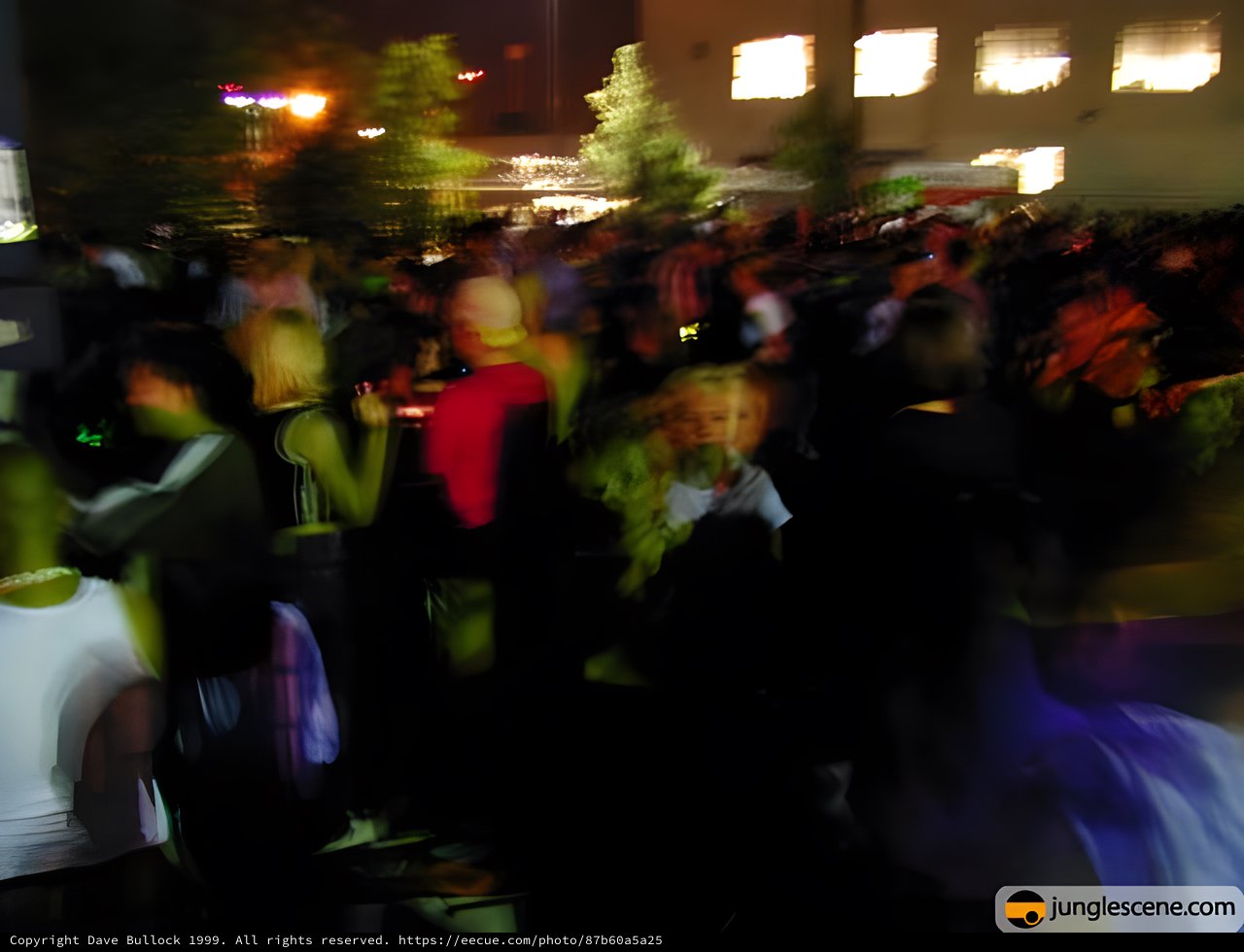 Blurred Motion at Underground Rave Scene
