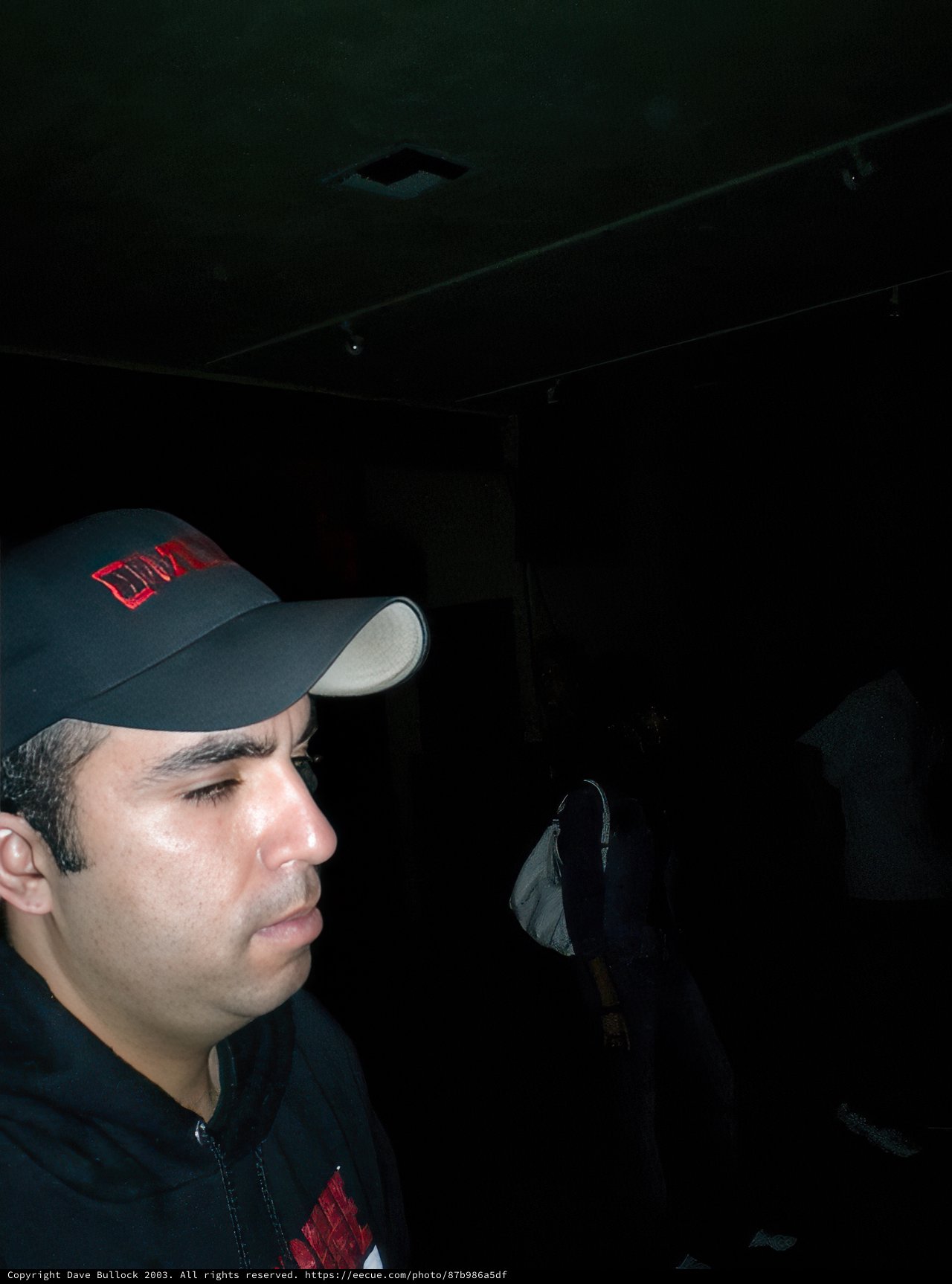 Sauce H donning his signature baseball cap