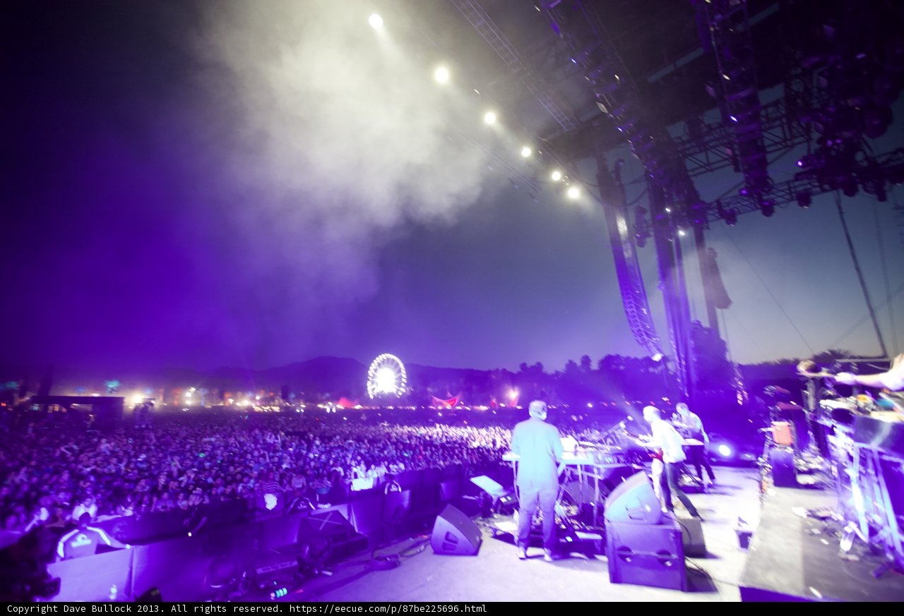 Smoke and Spotlights on the Rock Stage