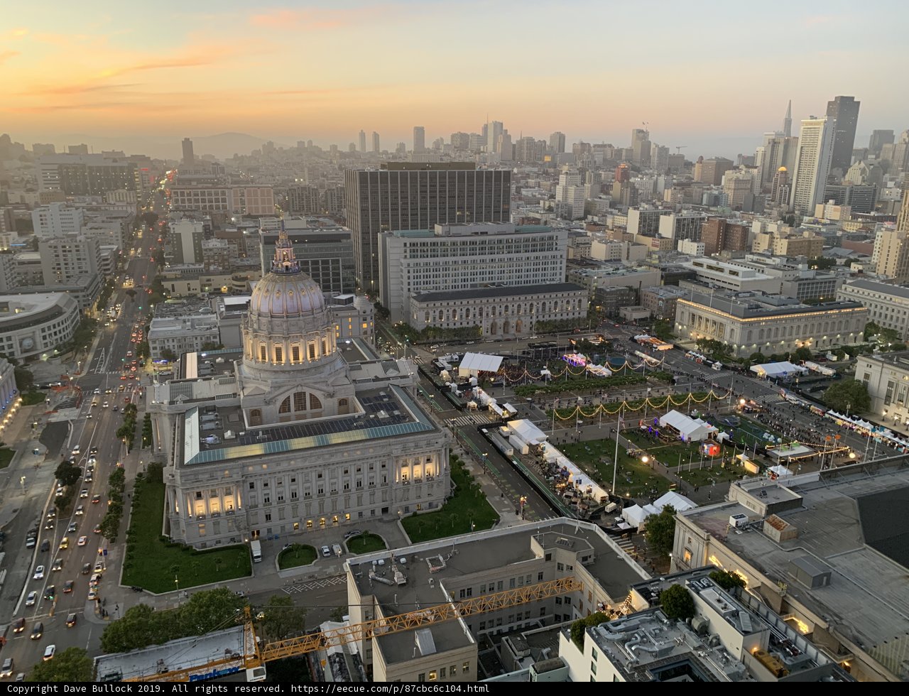 Glowing City Hall at Dusk