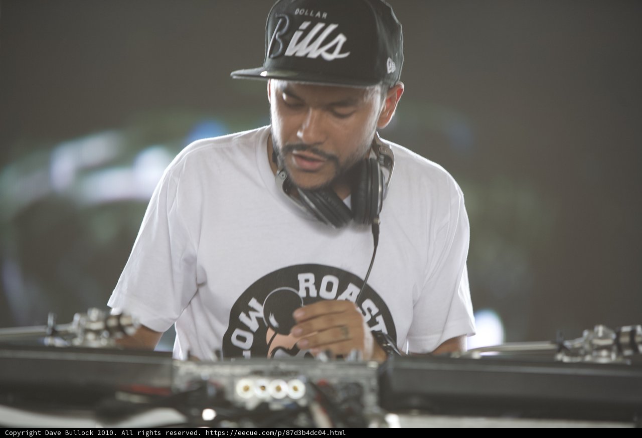 DJ Craze getting the crowd moving at Coachella