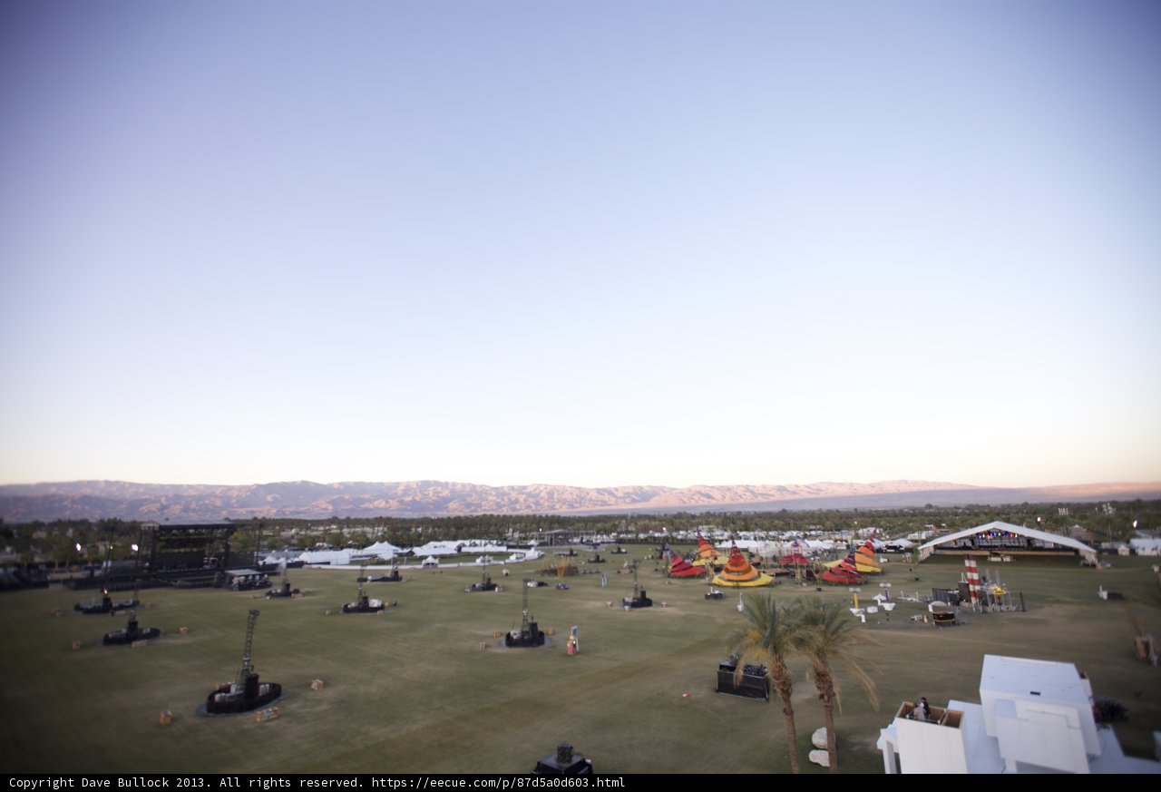 Aerial View of the Desert and Airfield