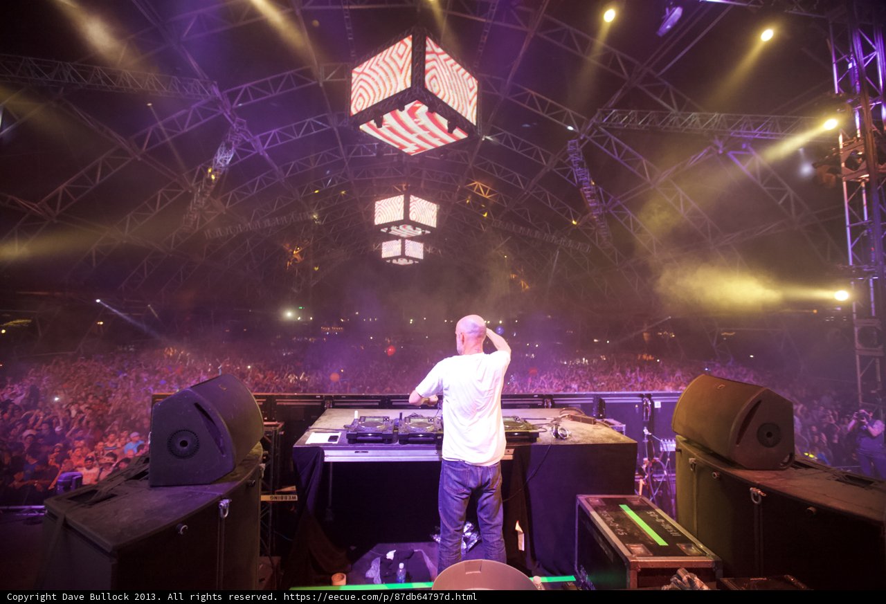DJ sets the crowd on fire