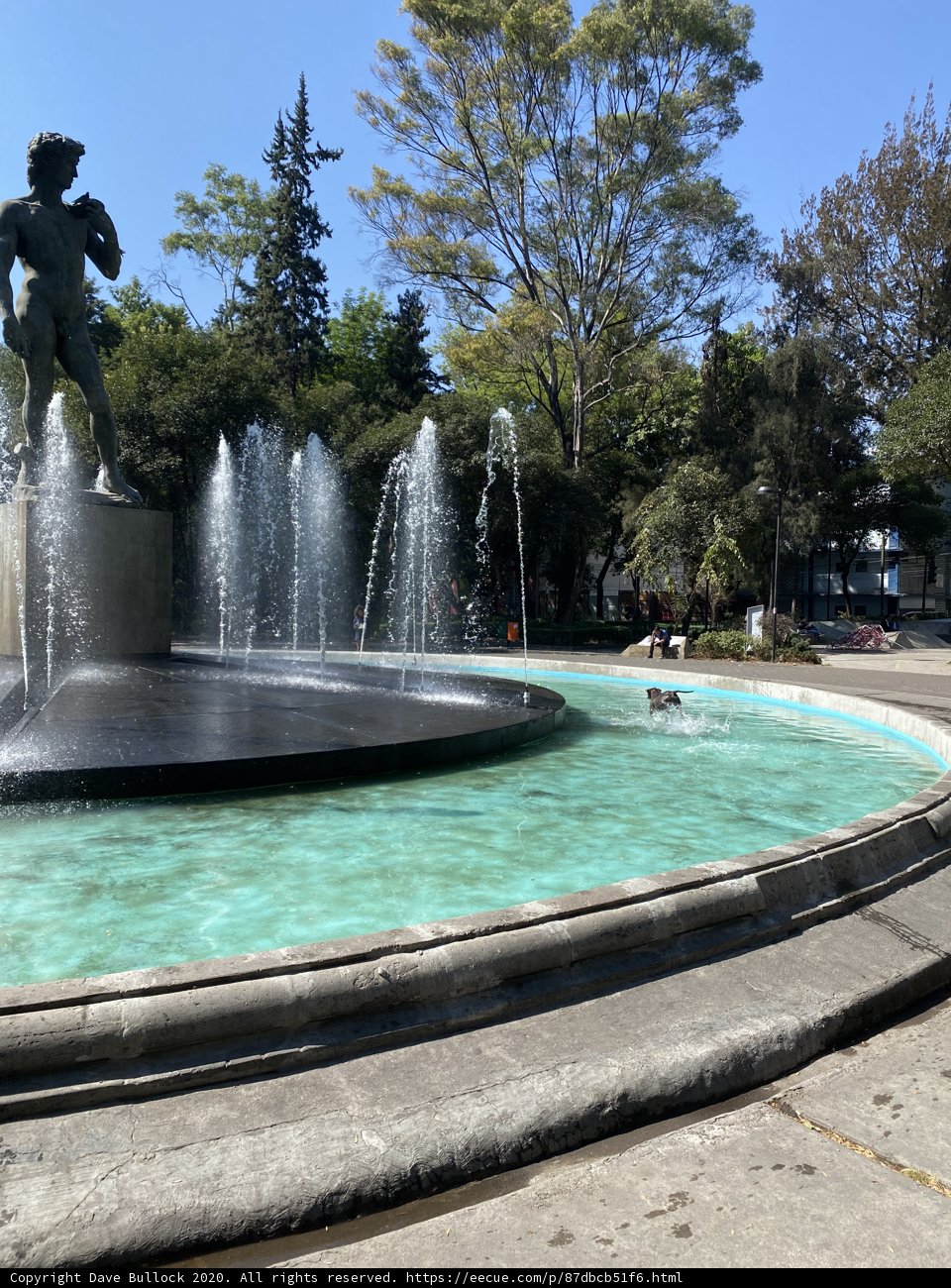 The Statue and Fountain of Plaza Rio De Janeiro