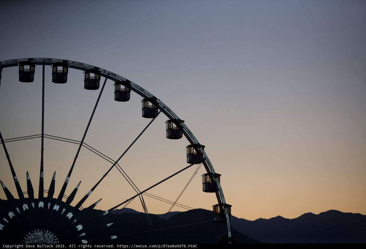 Sunset bliss on the Ferris Wheel