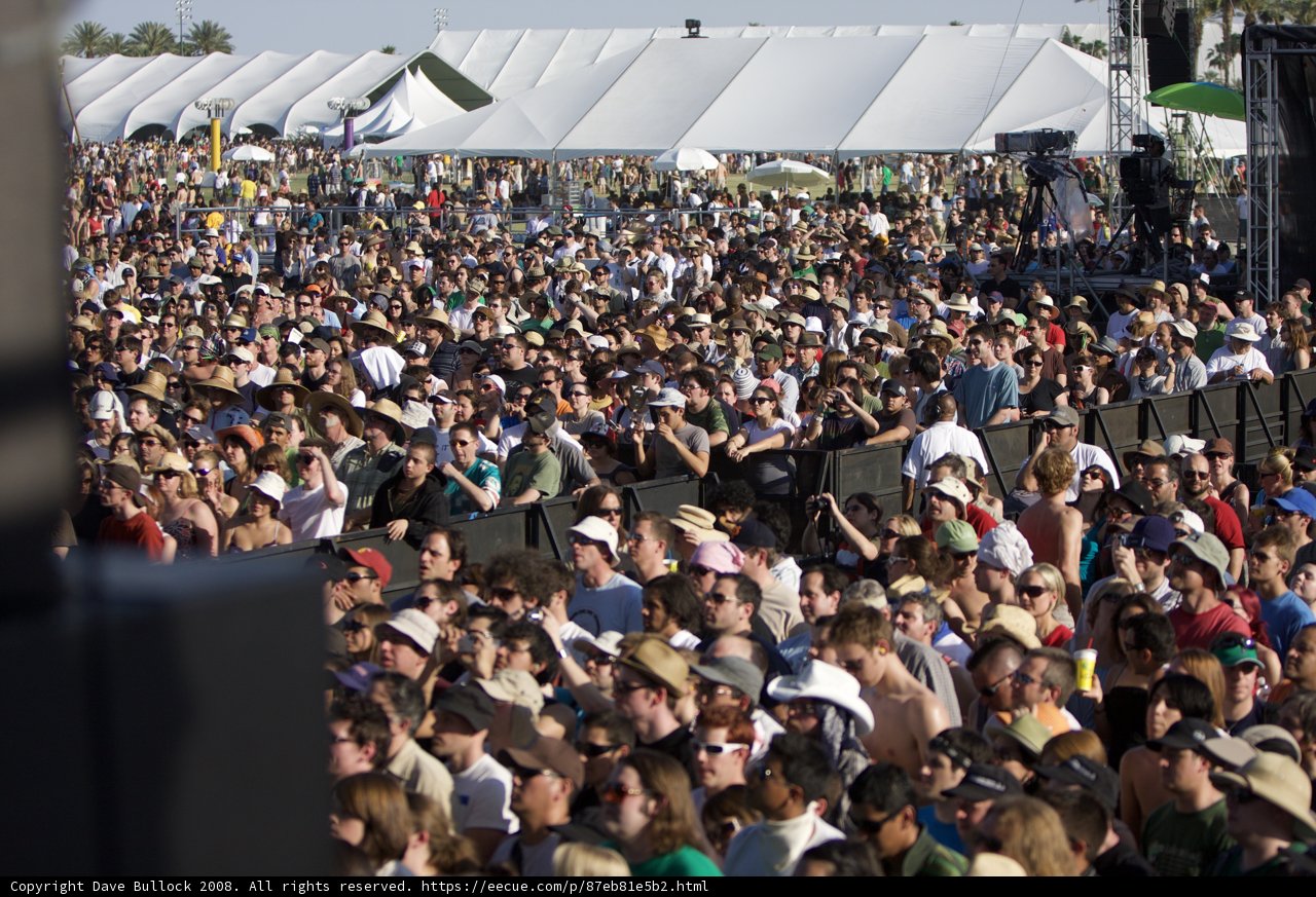 Coachella's Massive Crowd Jamming to the Music