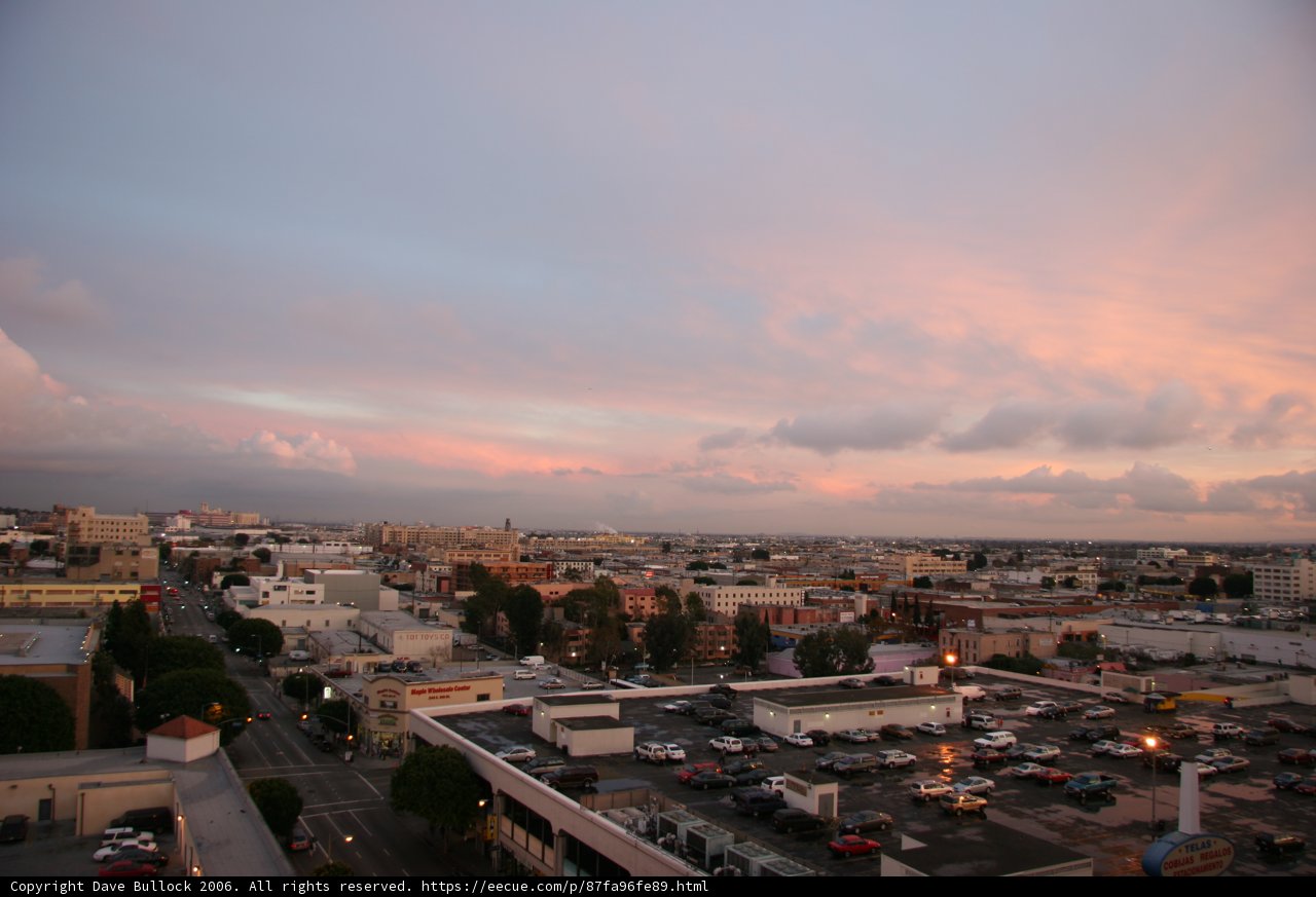 Sunset over the City