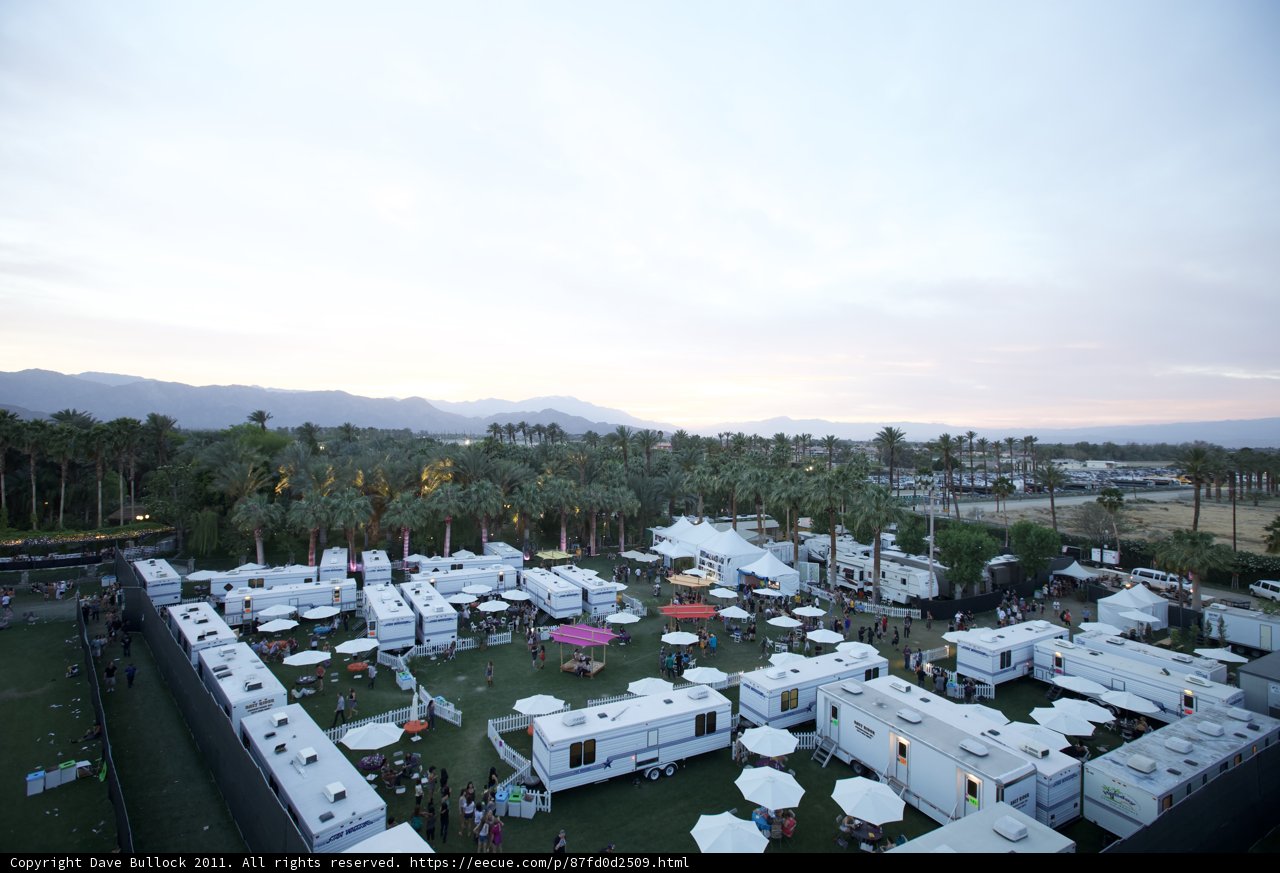 Sunset at Coachella Campgrounds