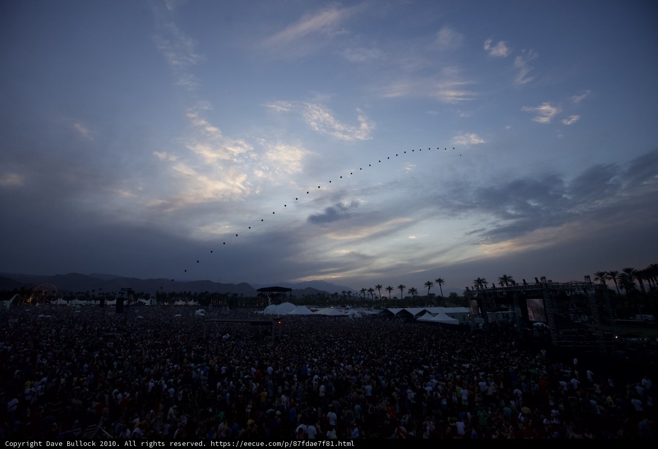 Kite Soars Above the Concert Crowd
