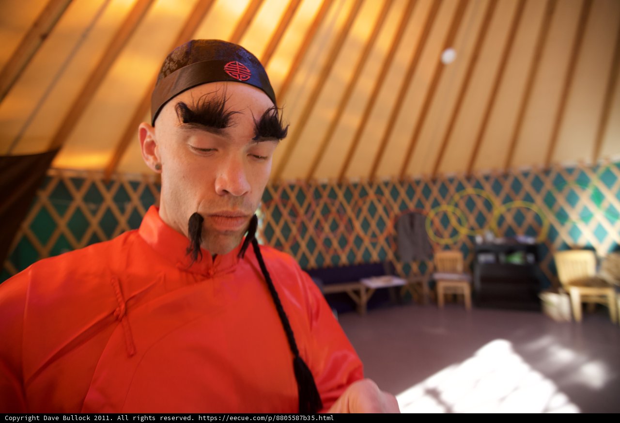 Mustachioed Man in the Yurt