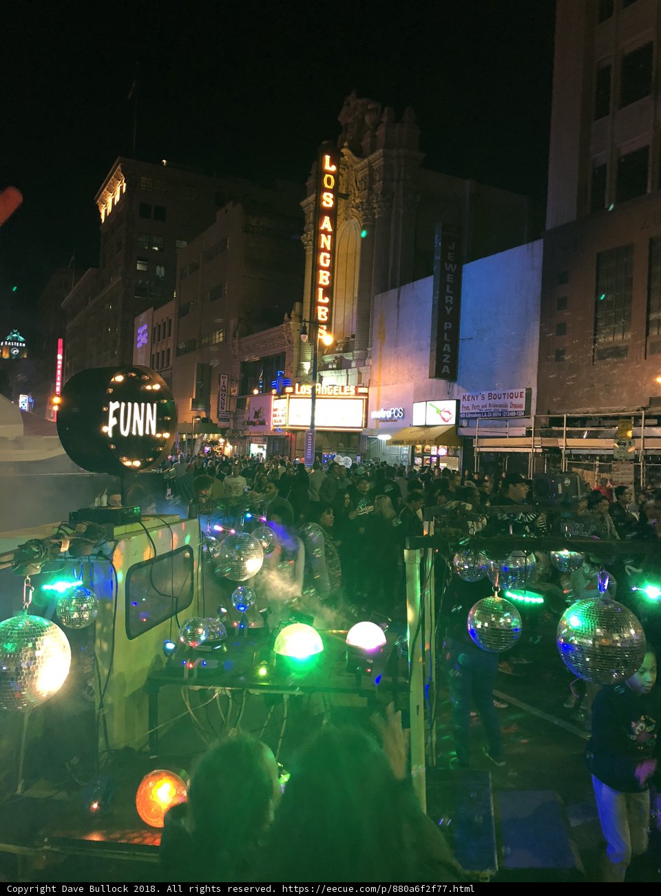 Nighttime Metropolis Crowd