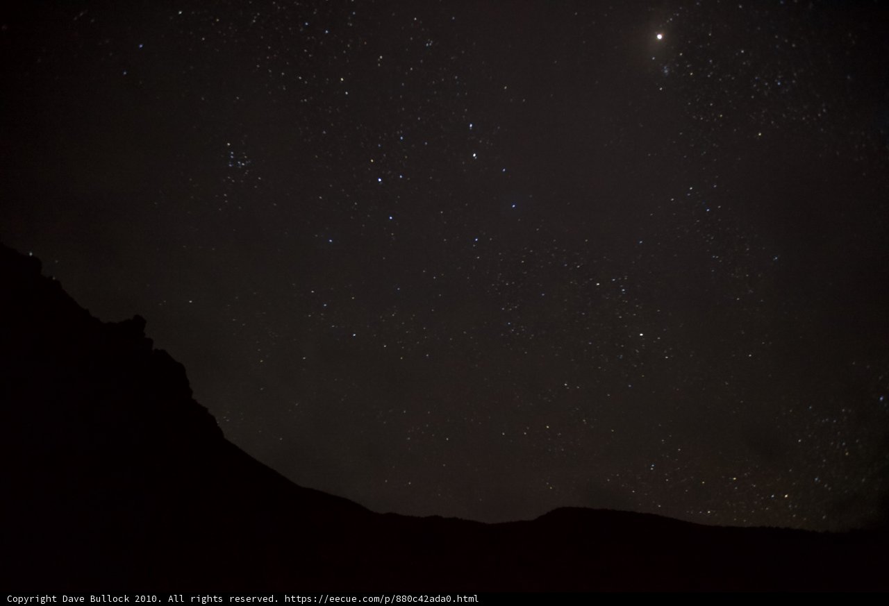The Glowing Night Sky