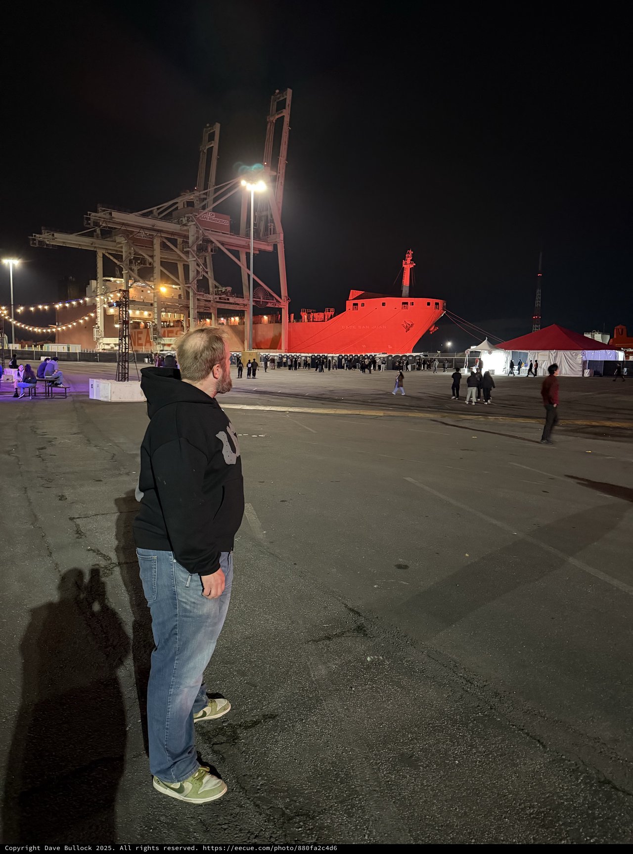 Night at the Industrial Port Event