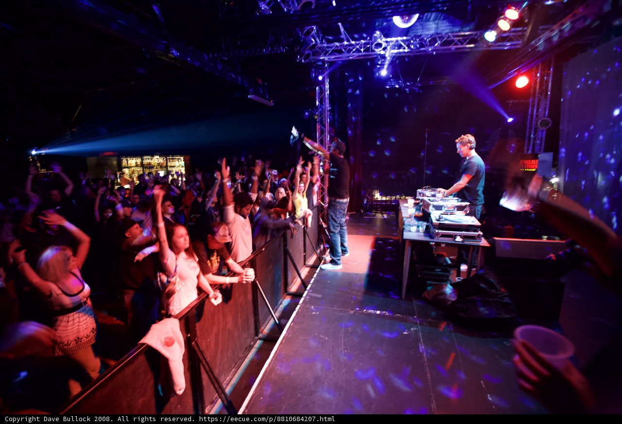 Urban Nightlife Concert Crowd