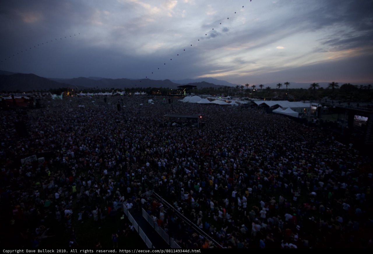 Coachella Sunday Concert Crowd