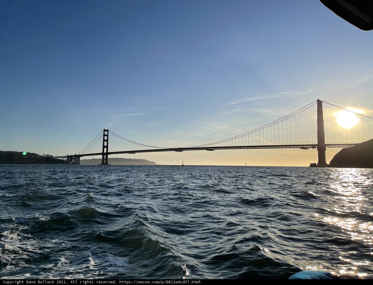 Golden Gate Bridge overlooking San Francisco Bay