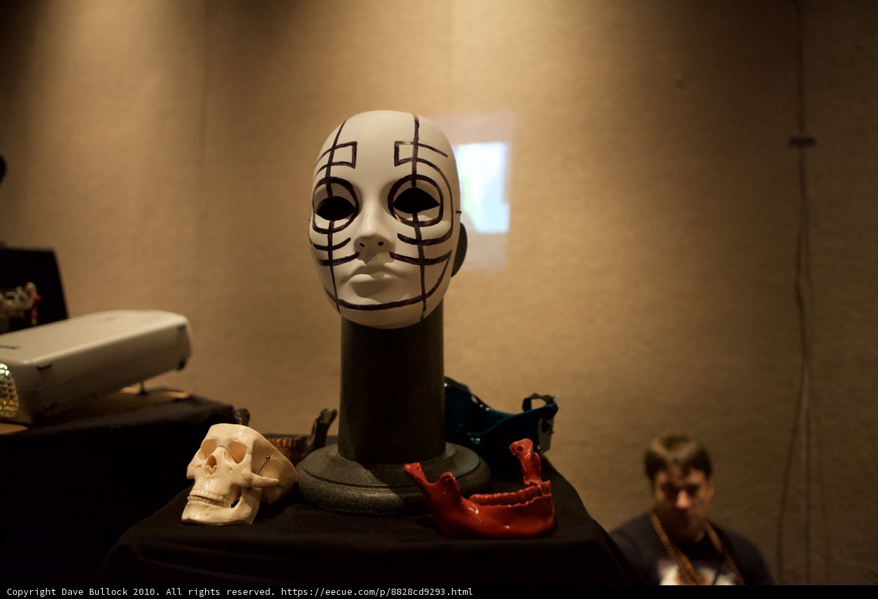 Grinning Skulls on Display