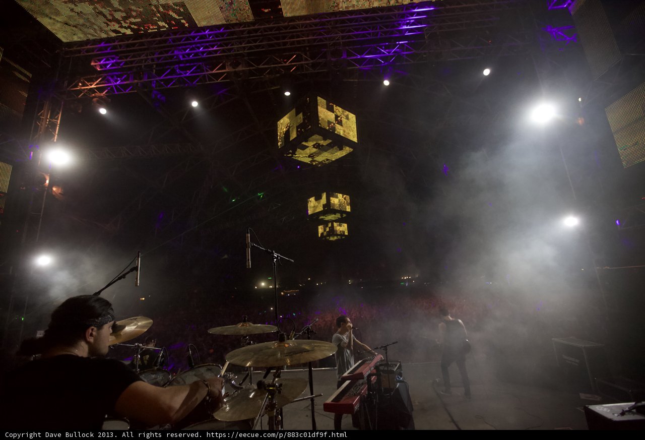 Rocking the Stage: A Musical Performance with Flares