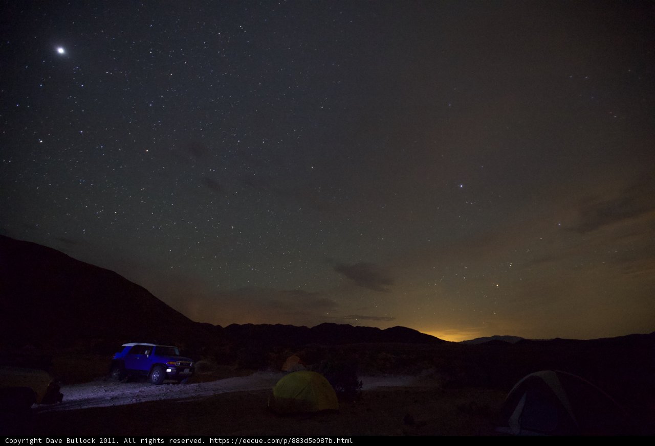 Night Camping under the Starry Sky