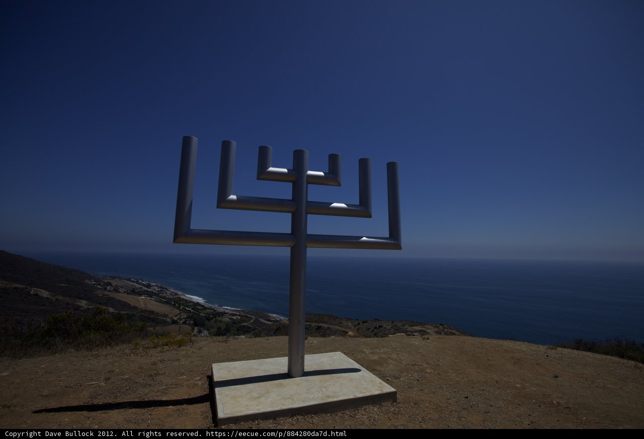 Menorah Overlooking the Ocean