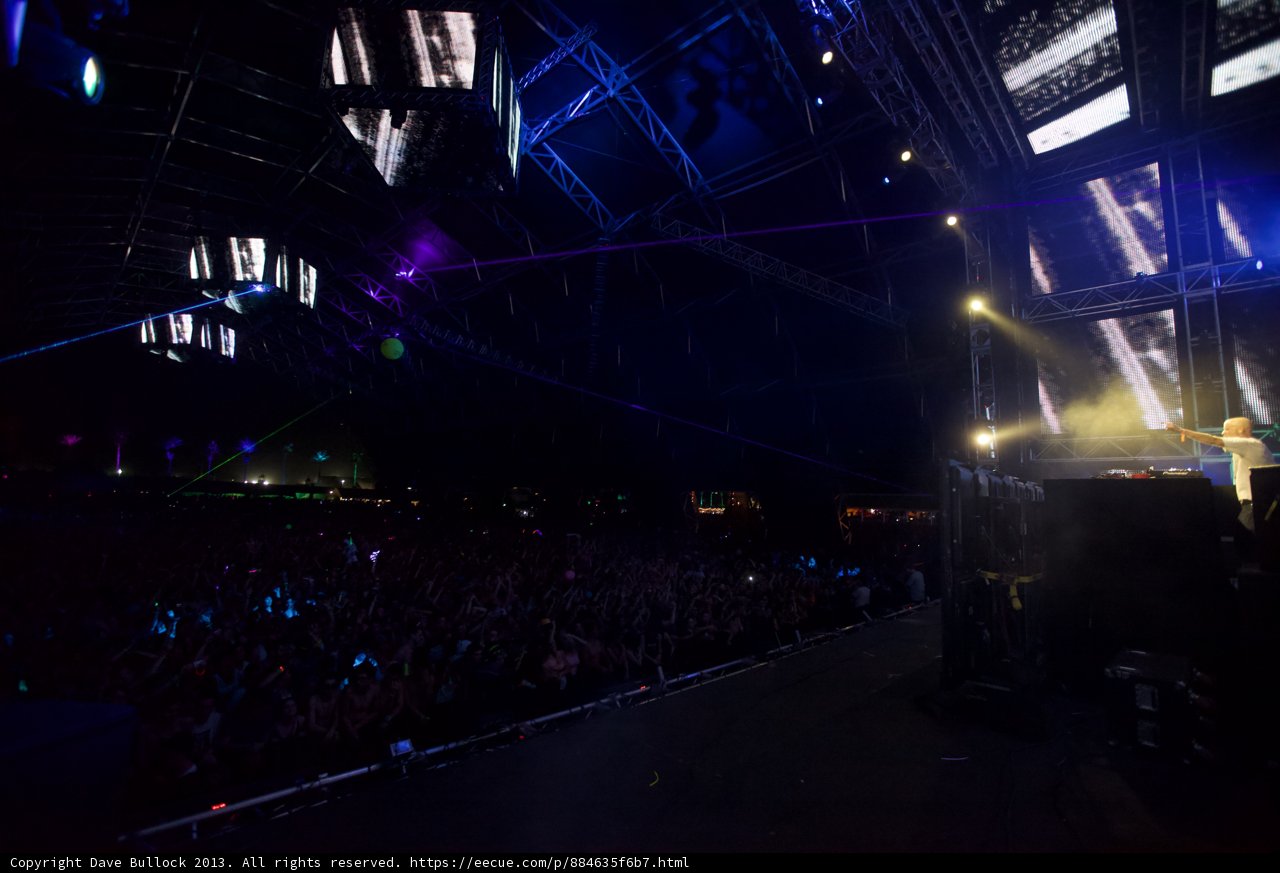 Spotlights and Energy: A Night of Music at Coachella