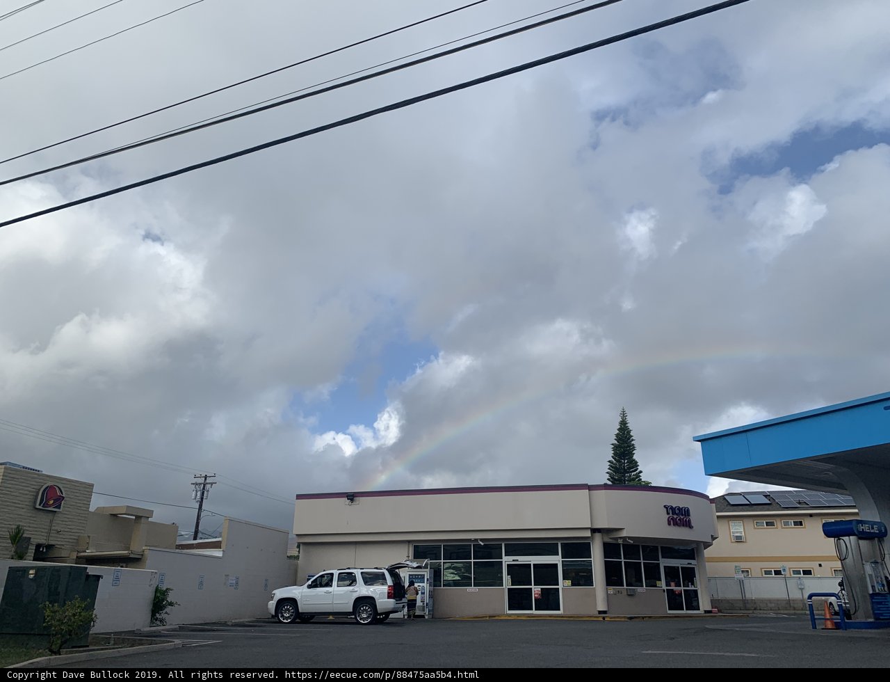 Rainbow over Gas Station