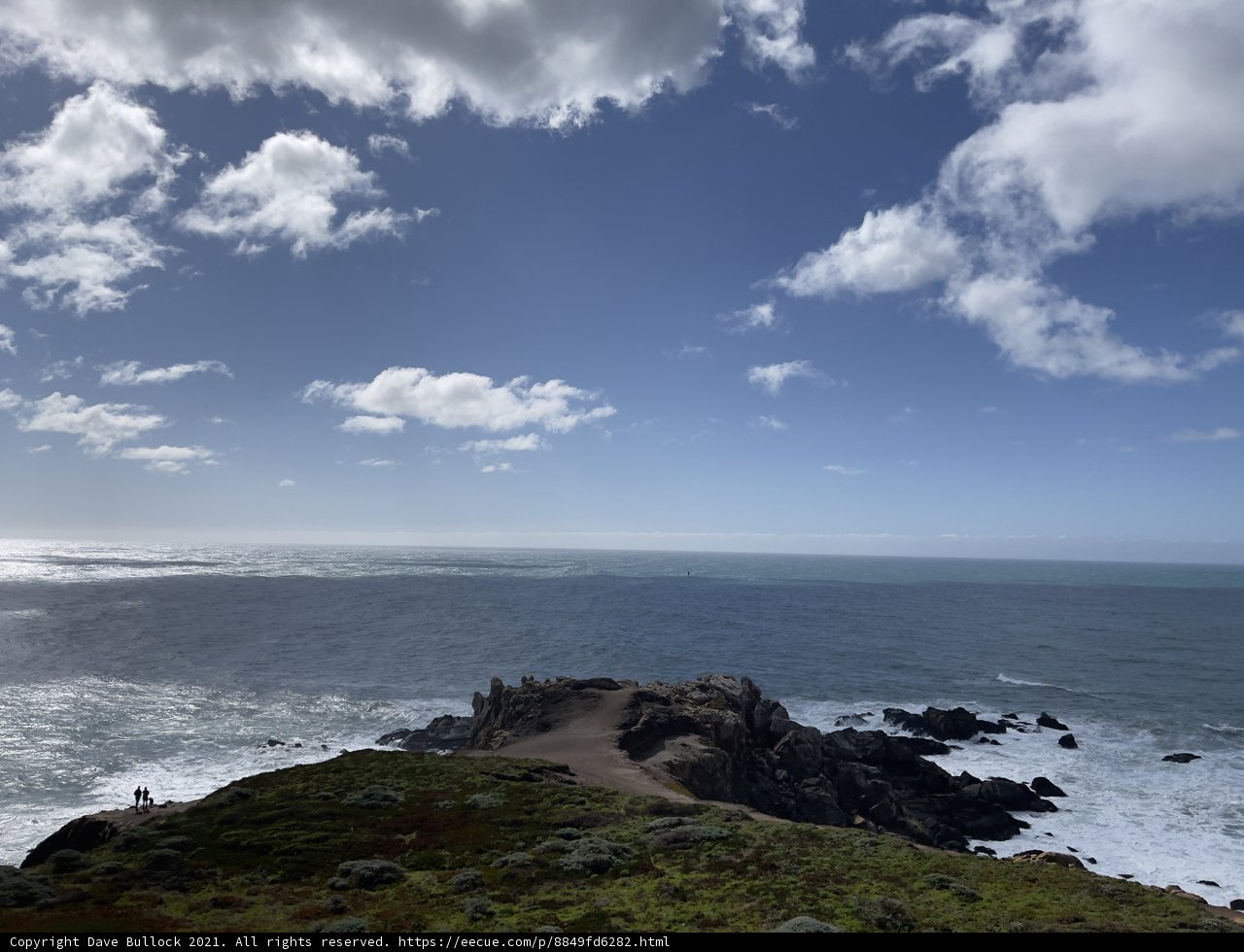 Cliffside panorama of the Pacific