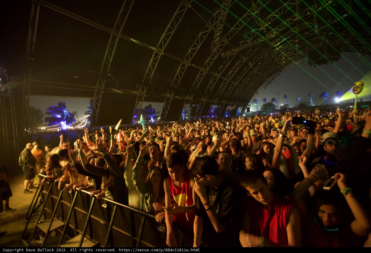 Coachella Crowd Takes Over the Night Sky