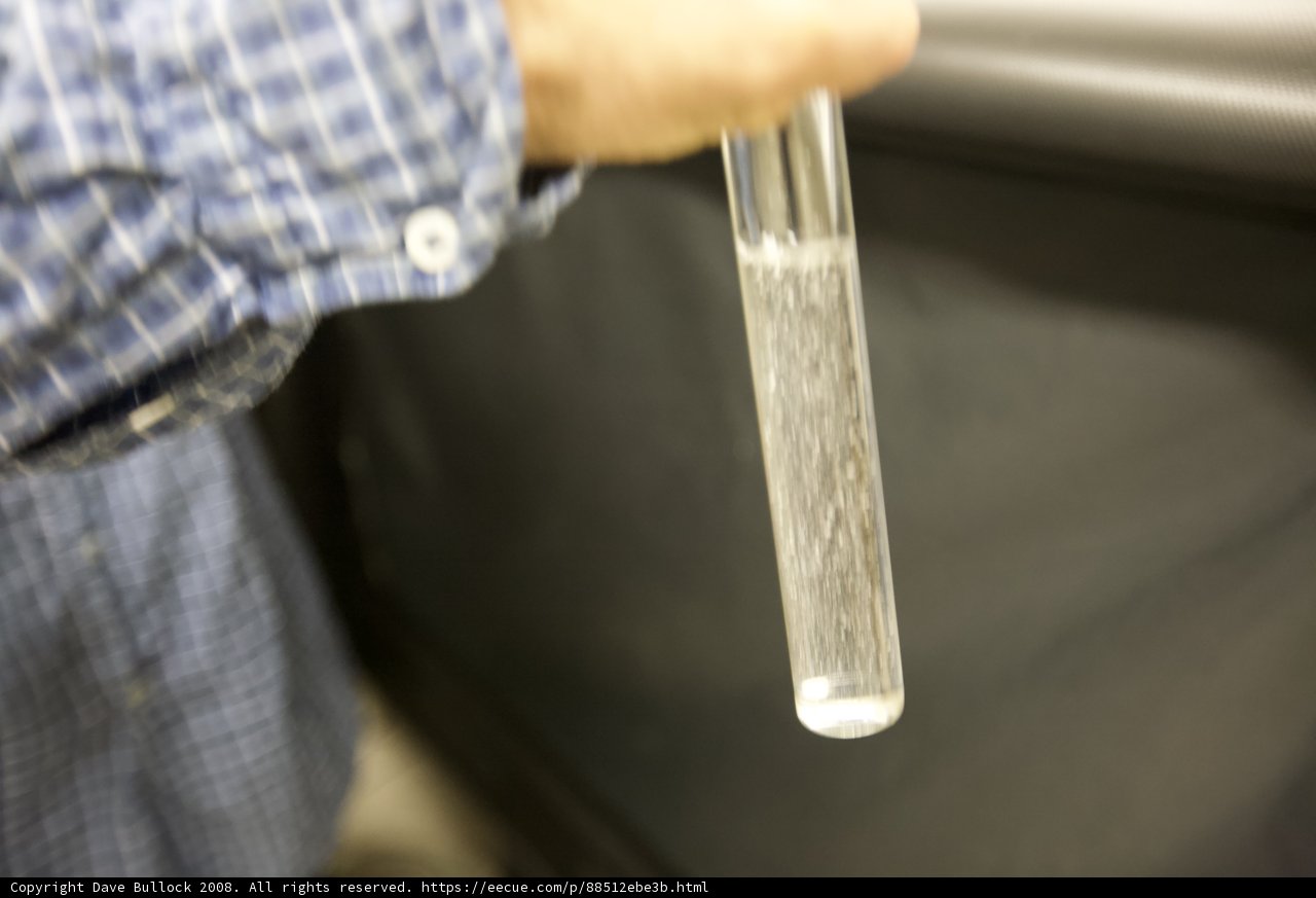 Holding a Mysterious Liquid