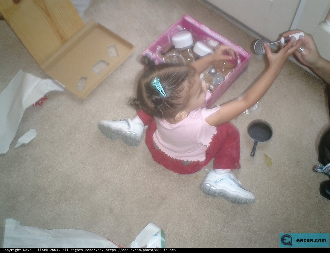 Little Girl with Her Shoes and Accessories