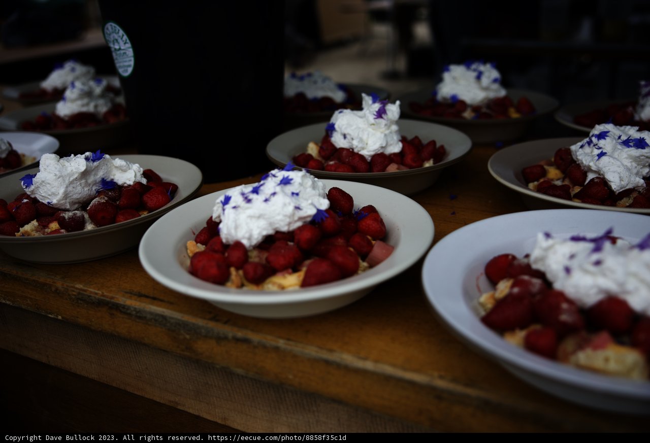 Strawberries and Whipped Cream Delight at Secret Beach Pescadero