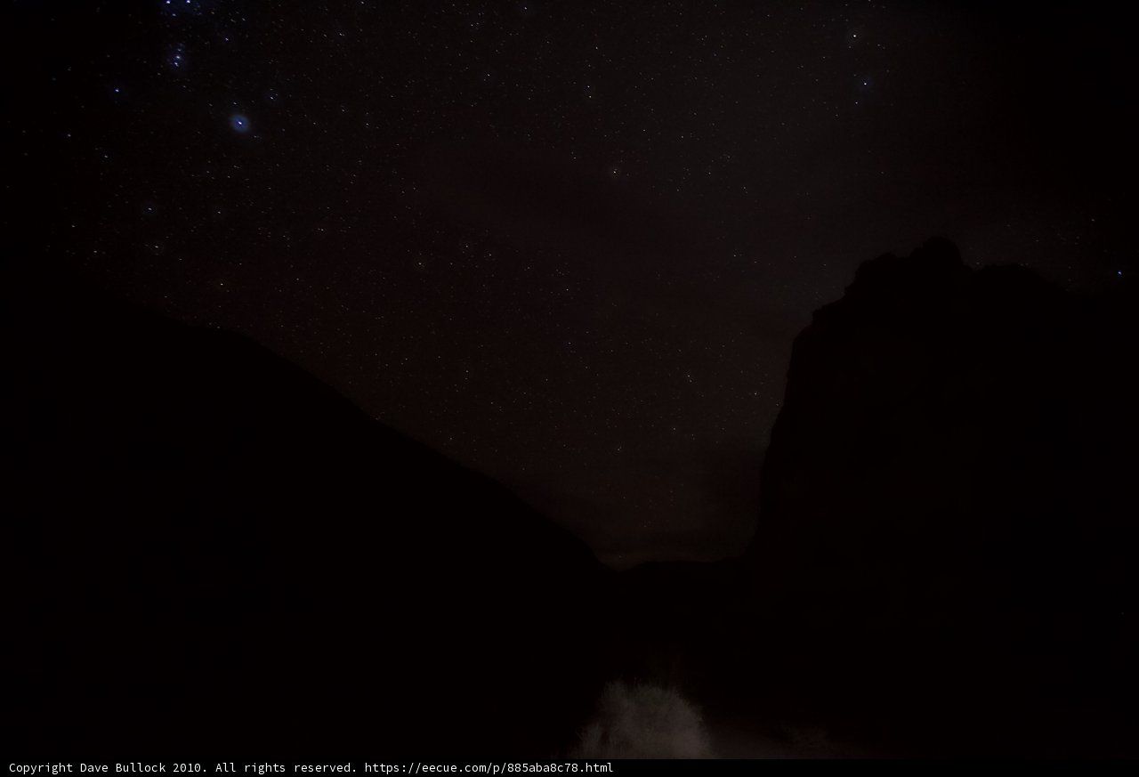 Starry Night at the Mountain Peak