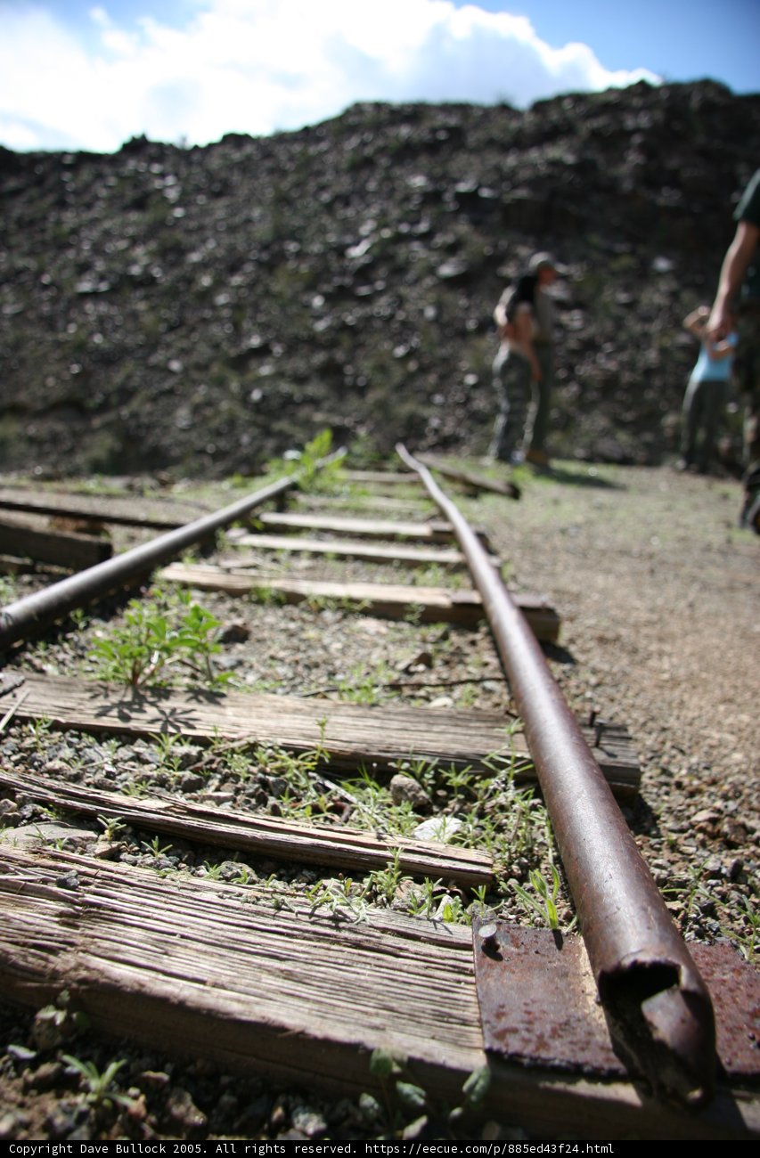 Rusty Railroad Track Walk