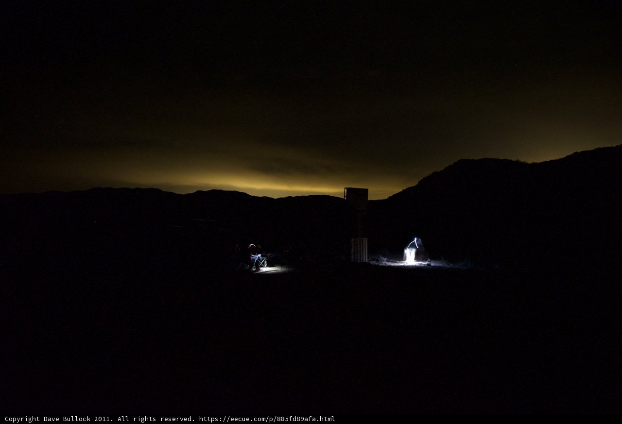 Illuminated Silhouettes in the Night