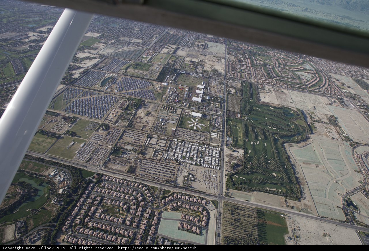 Aerial Cityscape of Indio, USA