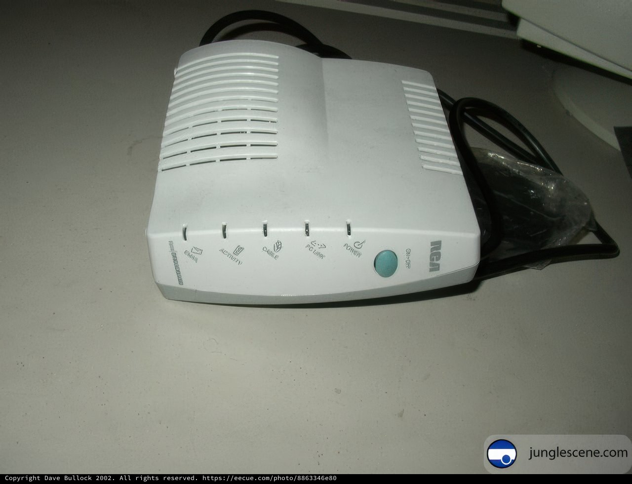 Vintage Modem Adapter for Computer Hardware