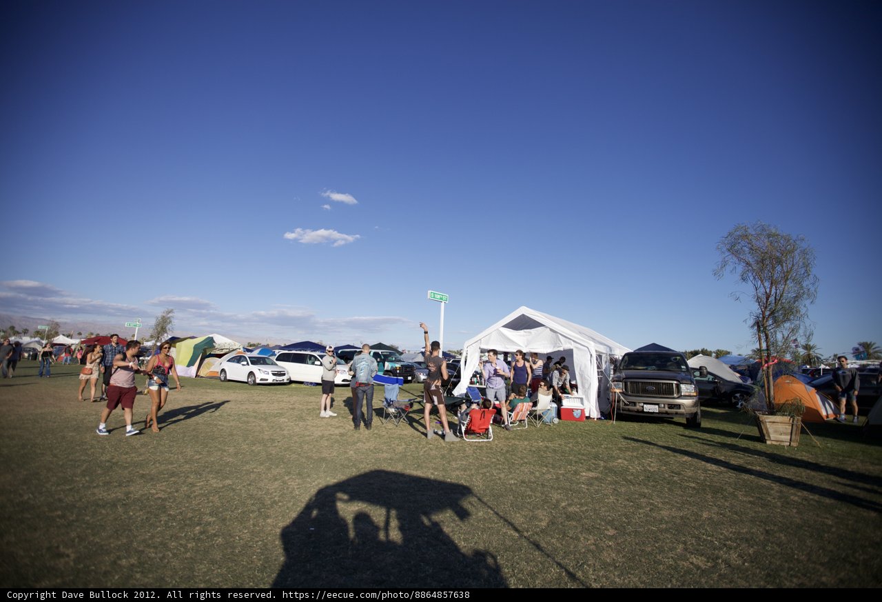 Camping with Friends at Coachella