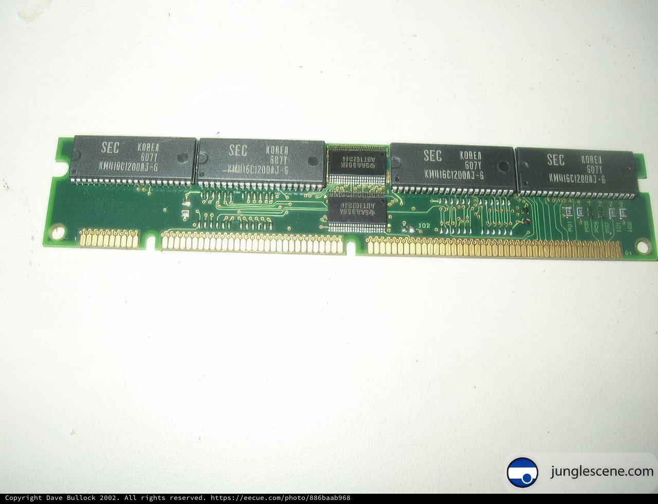Vintage Memory Module with Four Chips