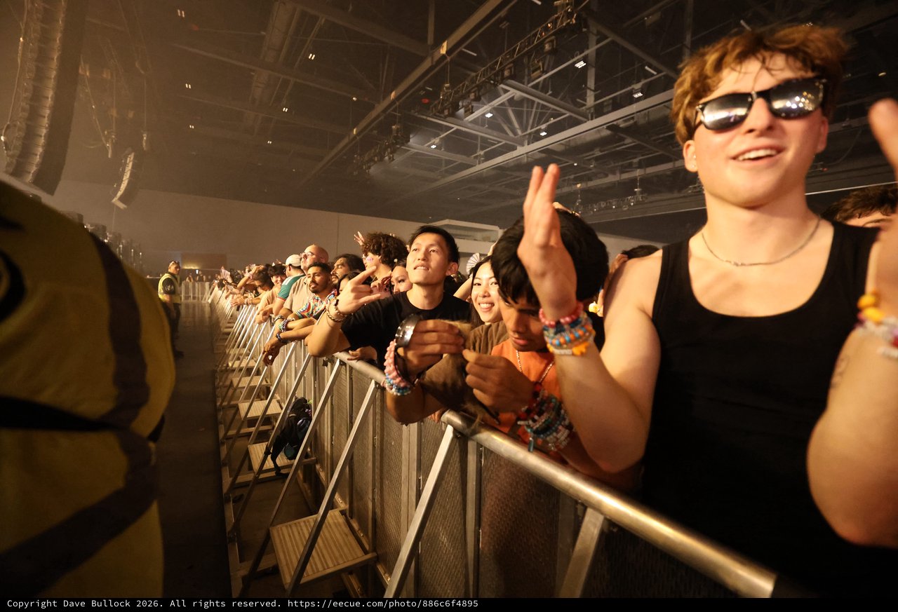 Euphoric Crowd Presses Against Barrier at Wobbleland