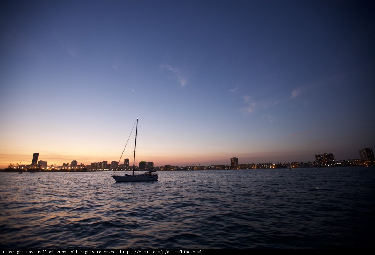 Sunset Sailing in the City